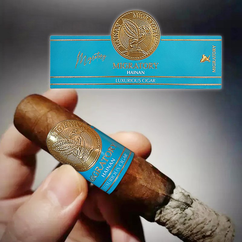 Custom Embossed Logo Gold Foil Cigar Band Label Stickers
