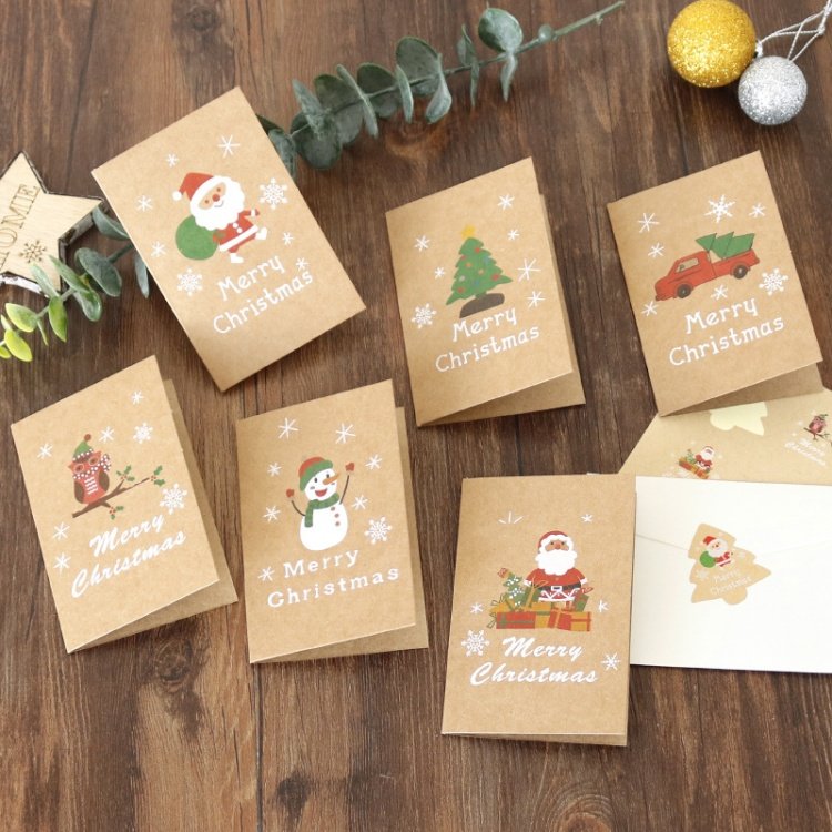 Greeting Card Christmas New Year Amazon THANK YOU Card Envelope Sticker Set