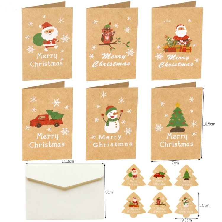 Greeting Card Christmas New Year Amazon THANK YOU Card Envelope Sticker Set