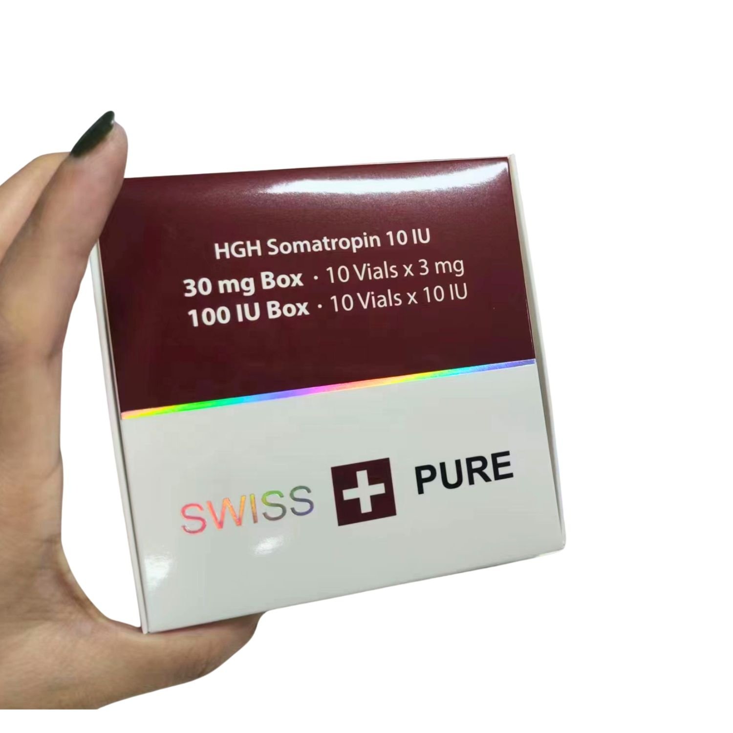 Swiss Pure ready stock Holographic SEMA 5mg Packaging Box Vial Blister with Hologram Label Sticker
