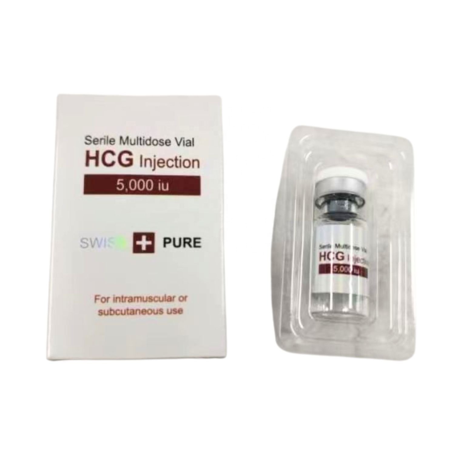 Swiss Pure ready stock Holographic SEMA 5mg Packaging Box Vial Blister with Hologram Label Sticker