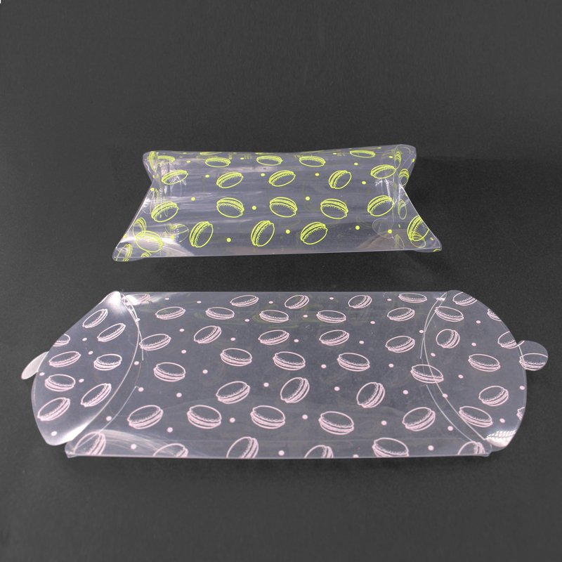 Clear PVC Box Hang Hole Plastic Promotional Headwear Nail Press Jewelry Pillow Packaging Box