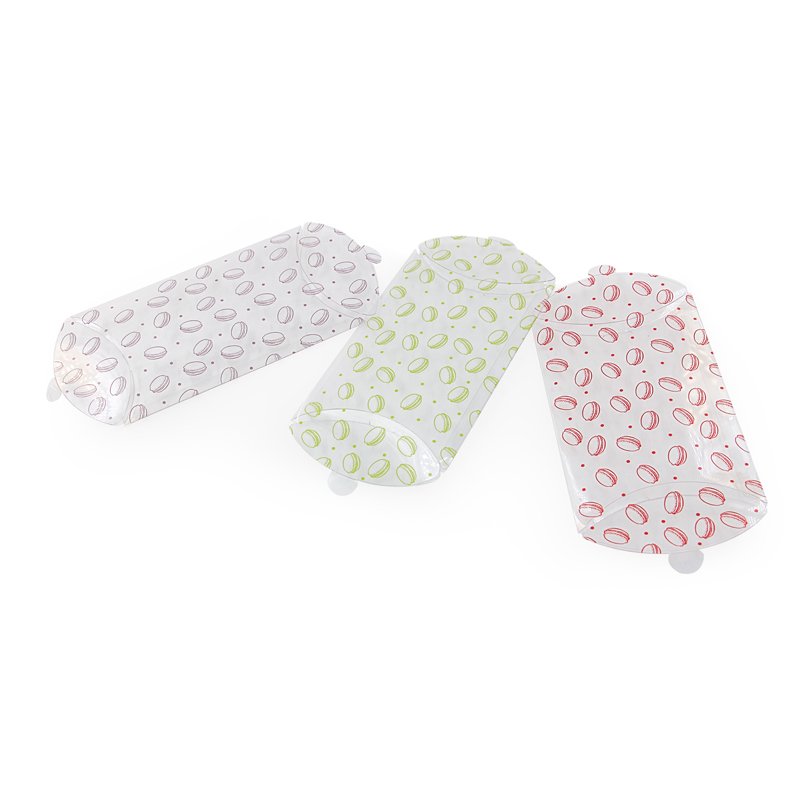 Clear PVC Box Hang Hole Plastic Promotional Headwear Nail Press Jewelry Pillow Packaging Box