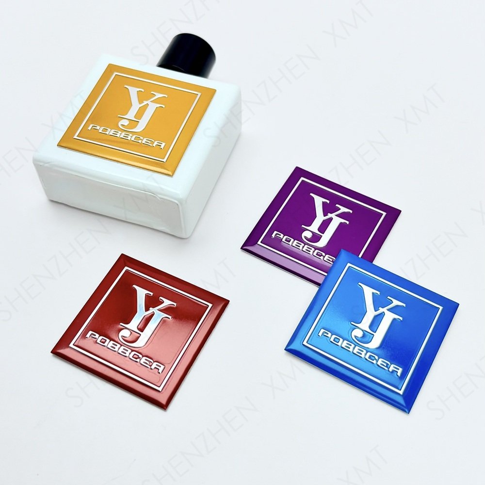 Customized Adhesive Letters Mini Metal Stamping Electroforming Label Logo Nickel Sticker