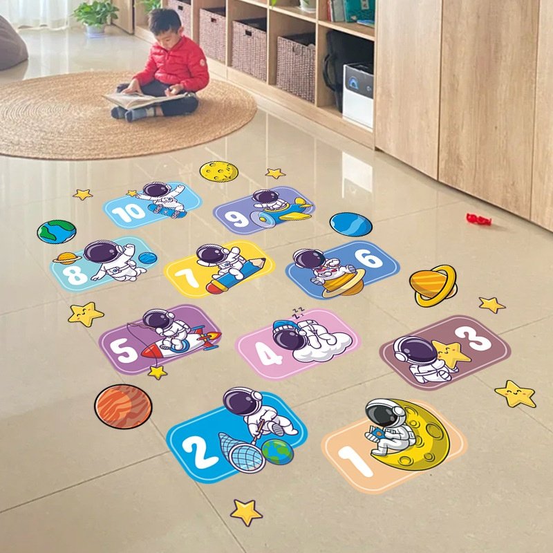 Durable Outdoor and Indoor Vinyl Removable Decorative Floor Sticker Floor Decal