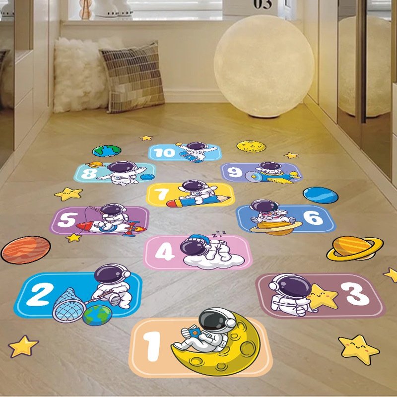 Durable Outdoor and Indoor Vinyl Removable Decorative Floor Sticker Floor Decal