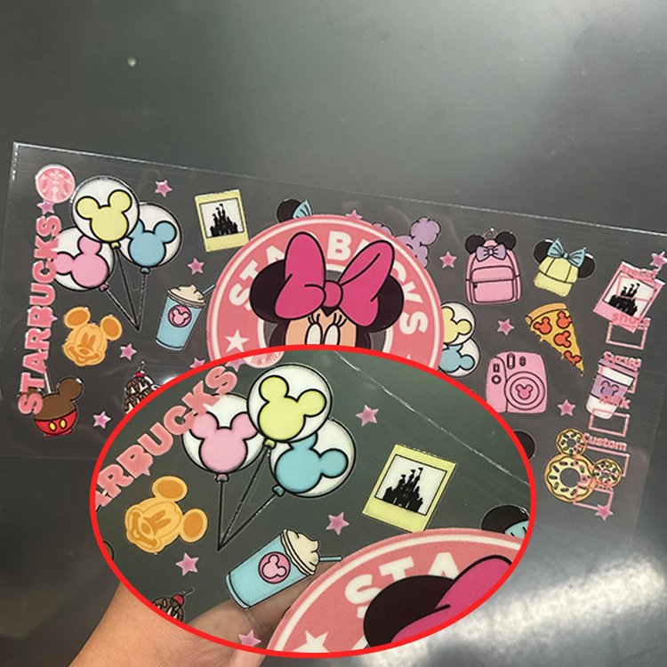 Low Price Direct Sales Slightly Imperfect Products Film AB UV DTF Cup Wrap Sticker Cold Transfers For 16oz Cups