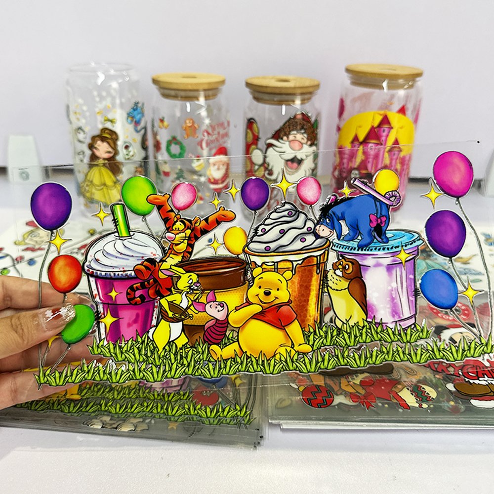 Low Price Direct Sales Slightly Imperfect Products Film AB UV DTF Cup Wrap Sticker Cold Transfers For 16oz Cups