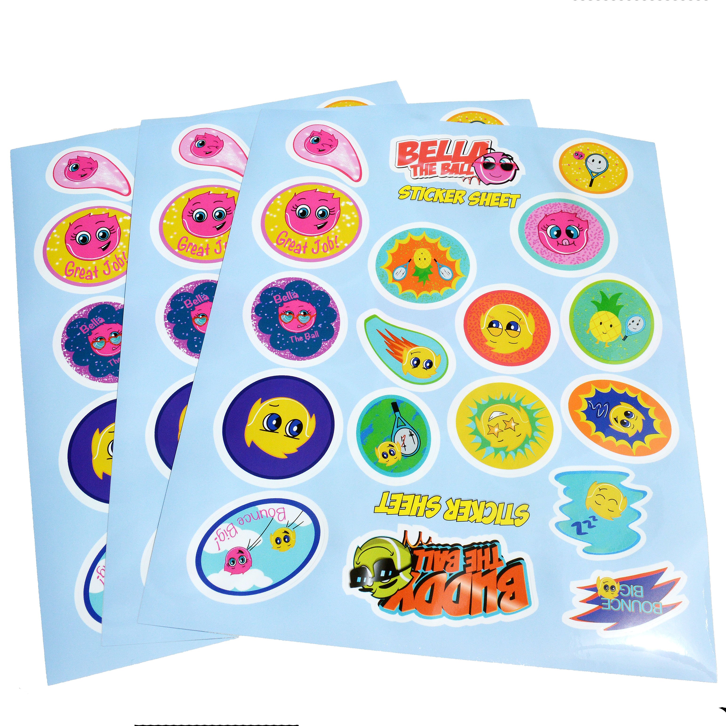 Custom Kiss Cut Vinyl Stickers sheets Printing packaging label Adhesive Waterproof kiss cut logo stickers