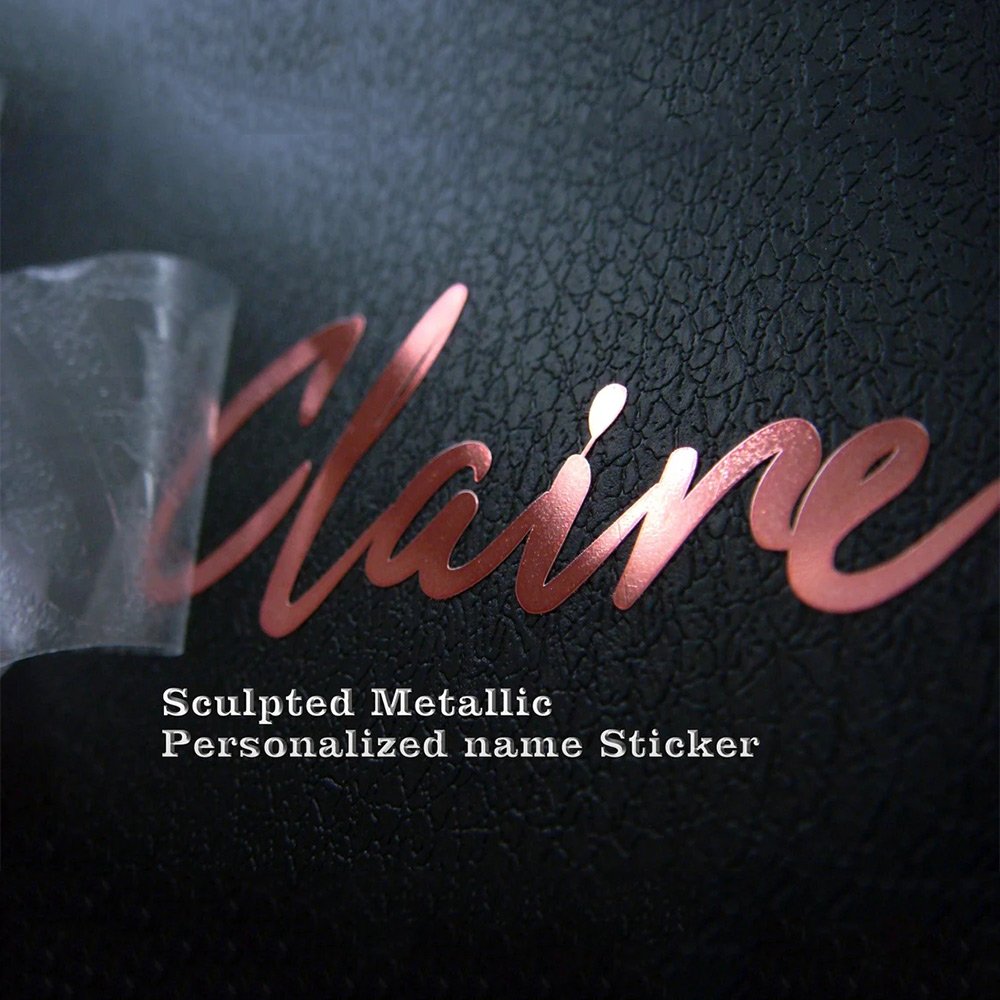 Customize Waterproof Metallic Transfer Nickel Metal Label Sticker for Bottle