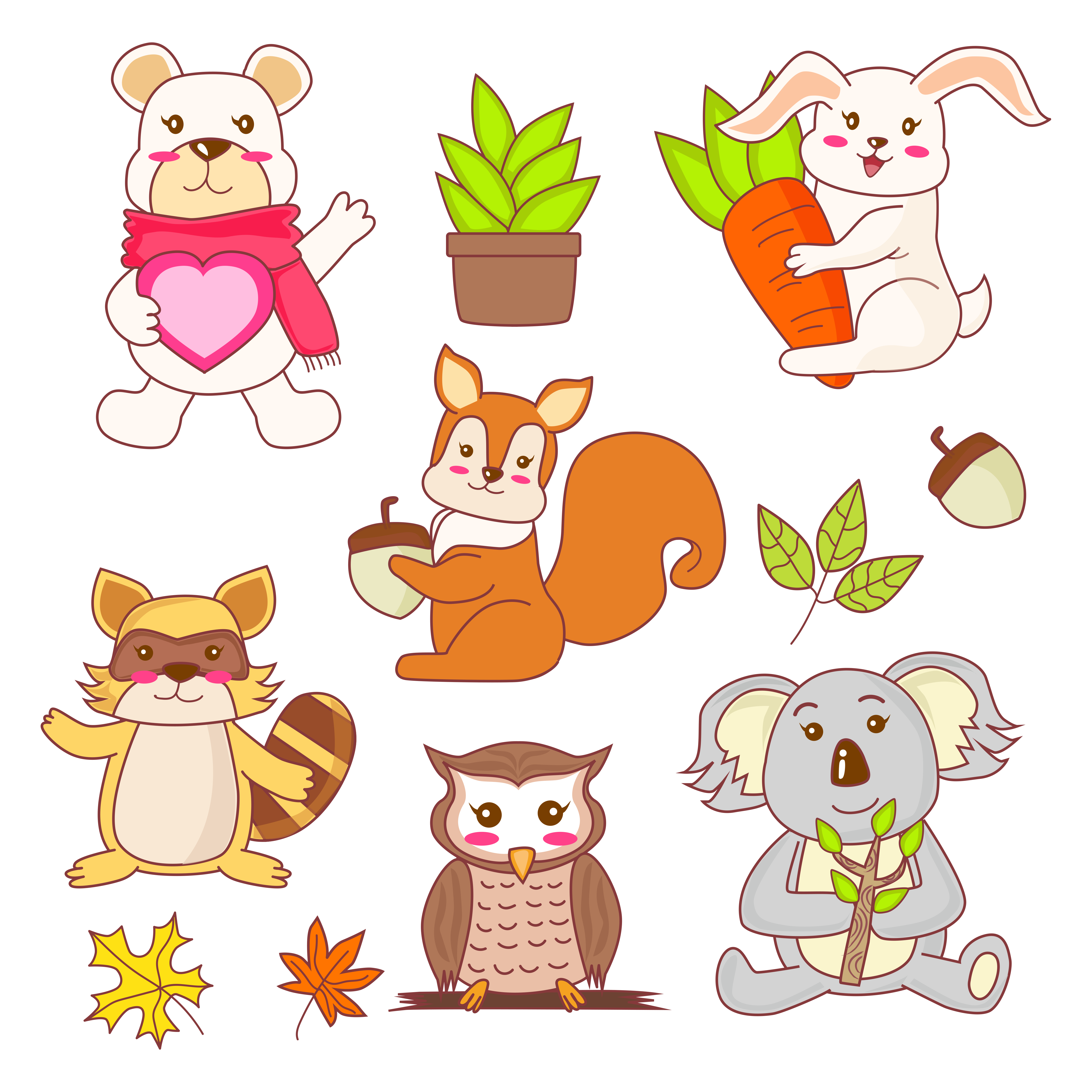Custom die Cutting Pink Cartoon Sticker Waterproof Car Sticker Cute Graffiti Sticker For Kids