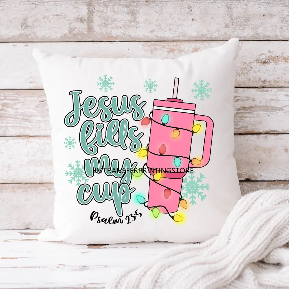 Christmas Winter Basics Design Stanley Tumbler Belt Bag Beanie Boot Inspired DTF Transfer Stickers Ready To Press For Hoodies