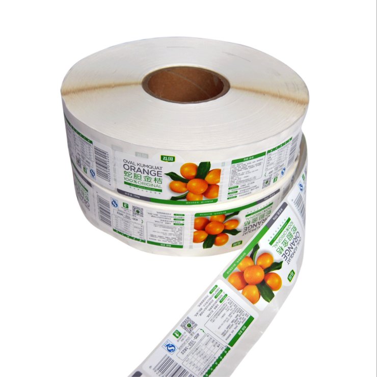 Custom Logo Printed Adhesive Paper Thank You Seal Label Sticker Roll for Packaging