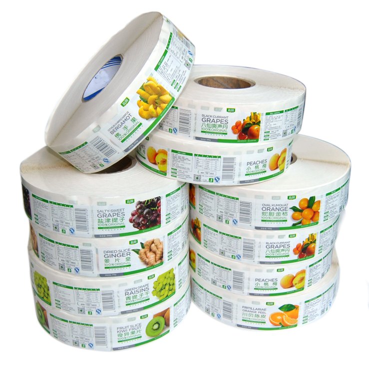 Custom Logo Printed Adhesive Paper Thank You Seal Label Sticker Roll for Packaging