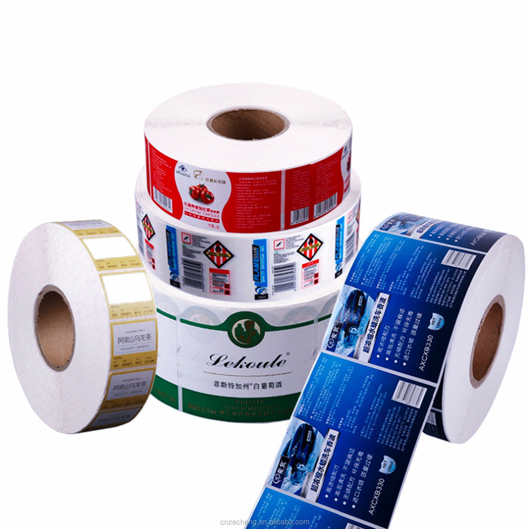 Custom Logo Printed Adhesive Paper Thank You Seal Label Sticker Roll for Packaging