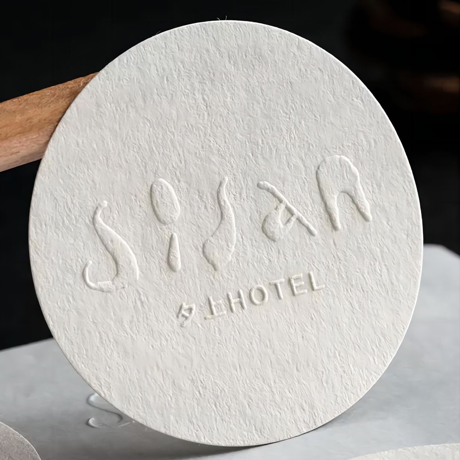Stickers Custom logo printing embossed stickers embossed product label packaging textured paper label