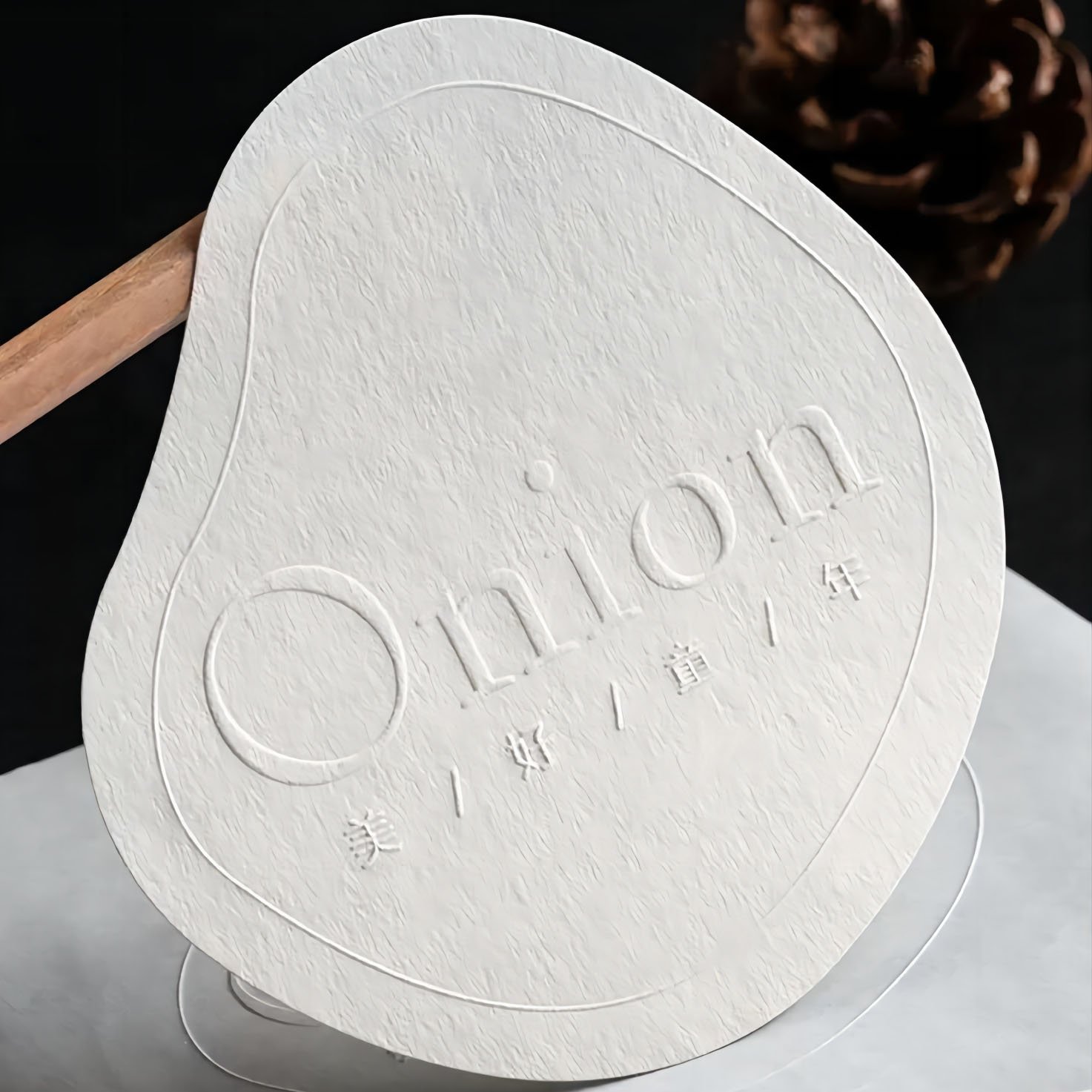 Stickers Custom logo printing embossed stickers embossed product label packaging textured paper label