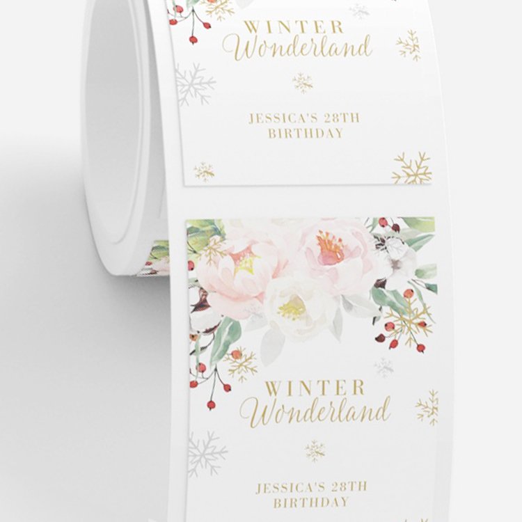 Printing cosmetic bottle logo sticker roll essential oil sticker custom 10ml dropper bottle labels