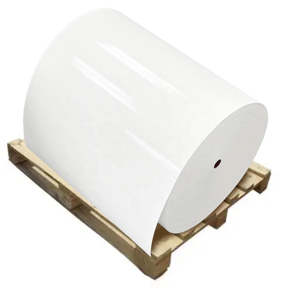 Flexographic printing jumbo rolls Cast-coated art paper sticker packaging labels self adhesive paper roll labels