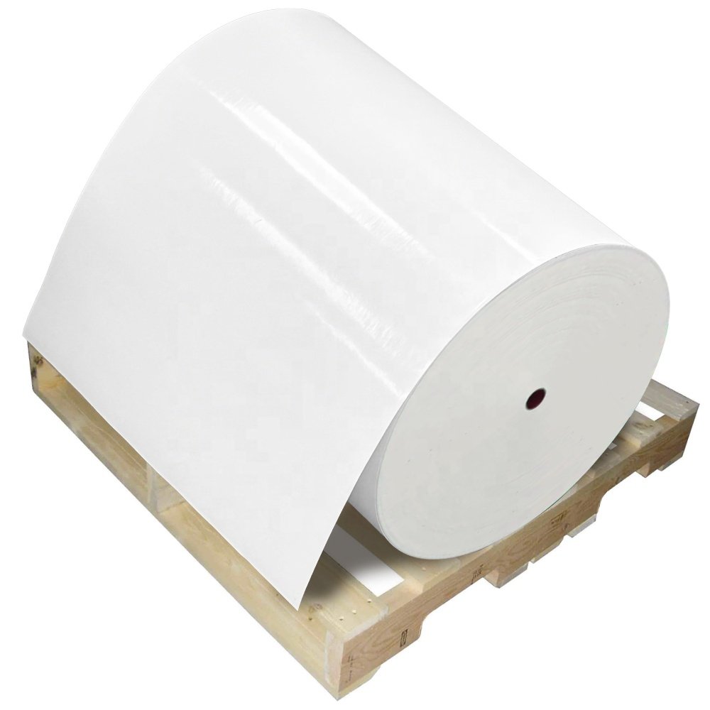 Flexographic printing jumbo rolls Cast-coated art paper sticker packaging labels self adhesive paper roll labels