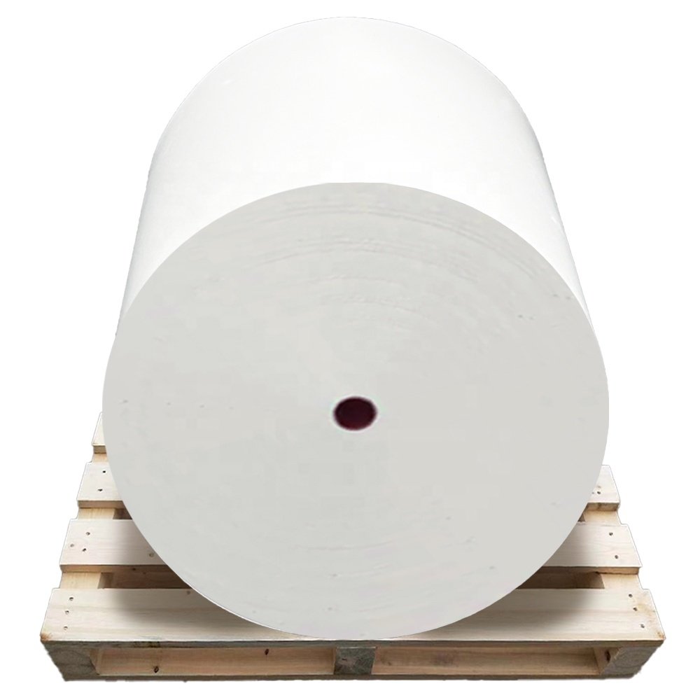 Flexographic printing jumbo rolls Cast-coated art paper sticker packaging labels self adhesive paper roll labels