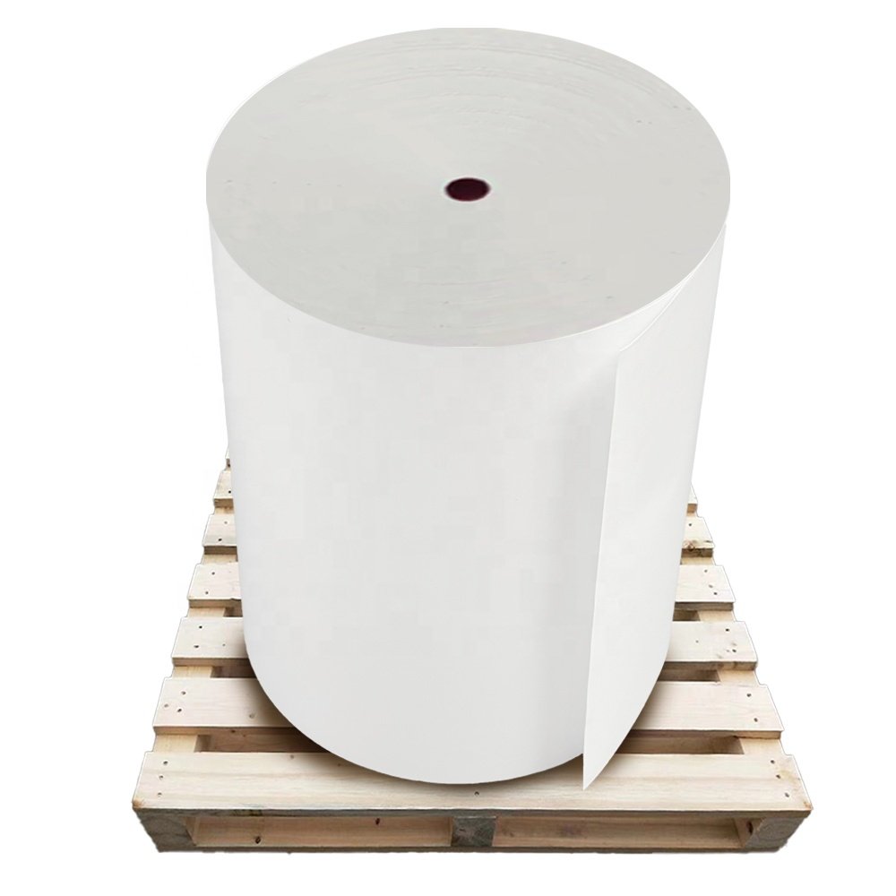 Flexographic printing jumbo rolls Cast-coated art paper sticker packaging labels self adhesive paper roll labels