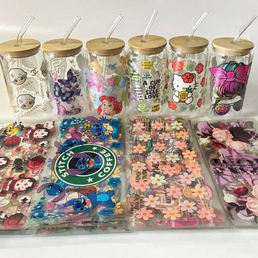 Wholesale Uv Dtf Transfers Christian Cups Wraps 16oz Uvdtf Wraps Sticker Uv Sticker Custom Dtf Transfers Printing