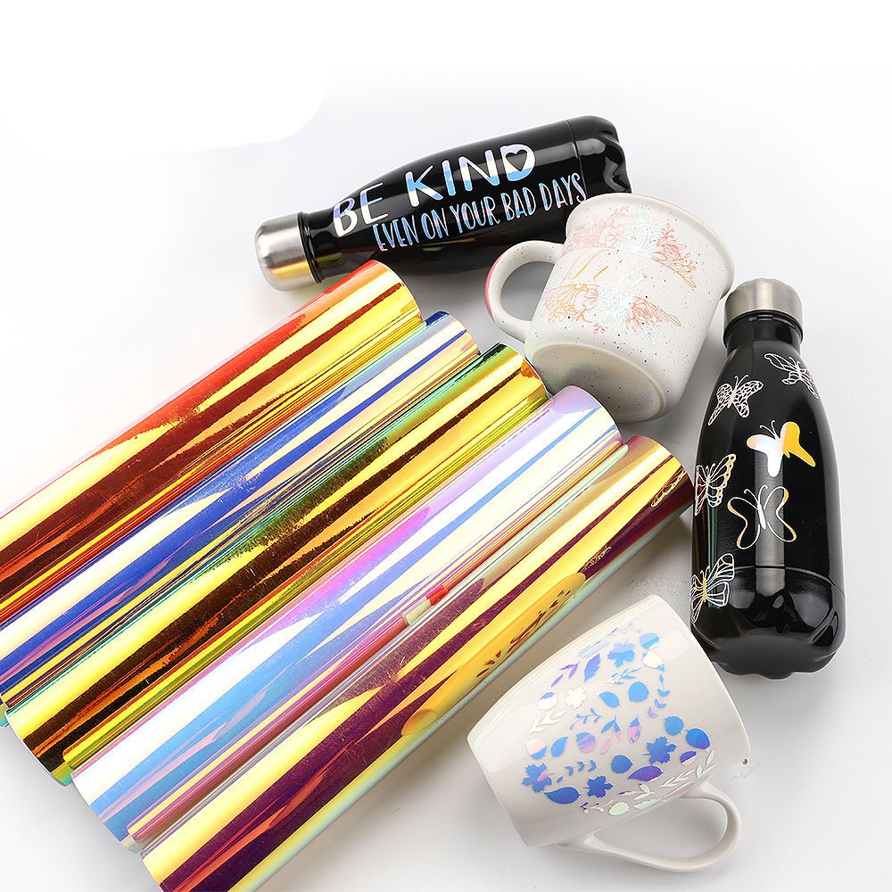 Custom Adhesive Label Logo Design Uv Die Cut Sticker Printing Waterproof Pvc Glitter Vinyl Custom Car Stickers