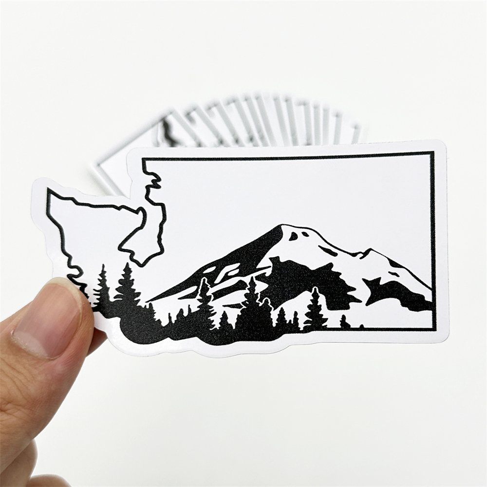 Custom Design Die Cut Waterproof Cartoon Sticker For Laptop Vinyl Adhesive Print Diecut Advertising Stickers