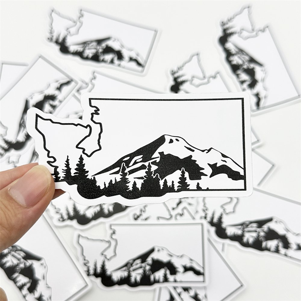 Custom Design Die Cut Waterproof Cartoon Sticker For Laptop Vinyl Adhesive Print Diecut Advertising Stickers