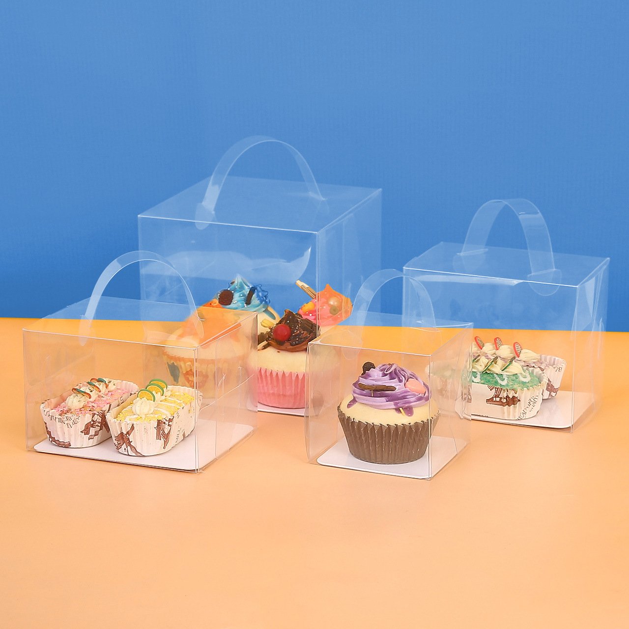 Customizable Luxury Birthday Cake Box Clear Plastic with Foil Tall Wedding Guest Favor Paper Material Wholesale
