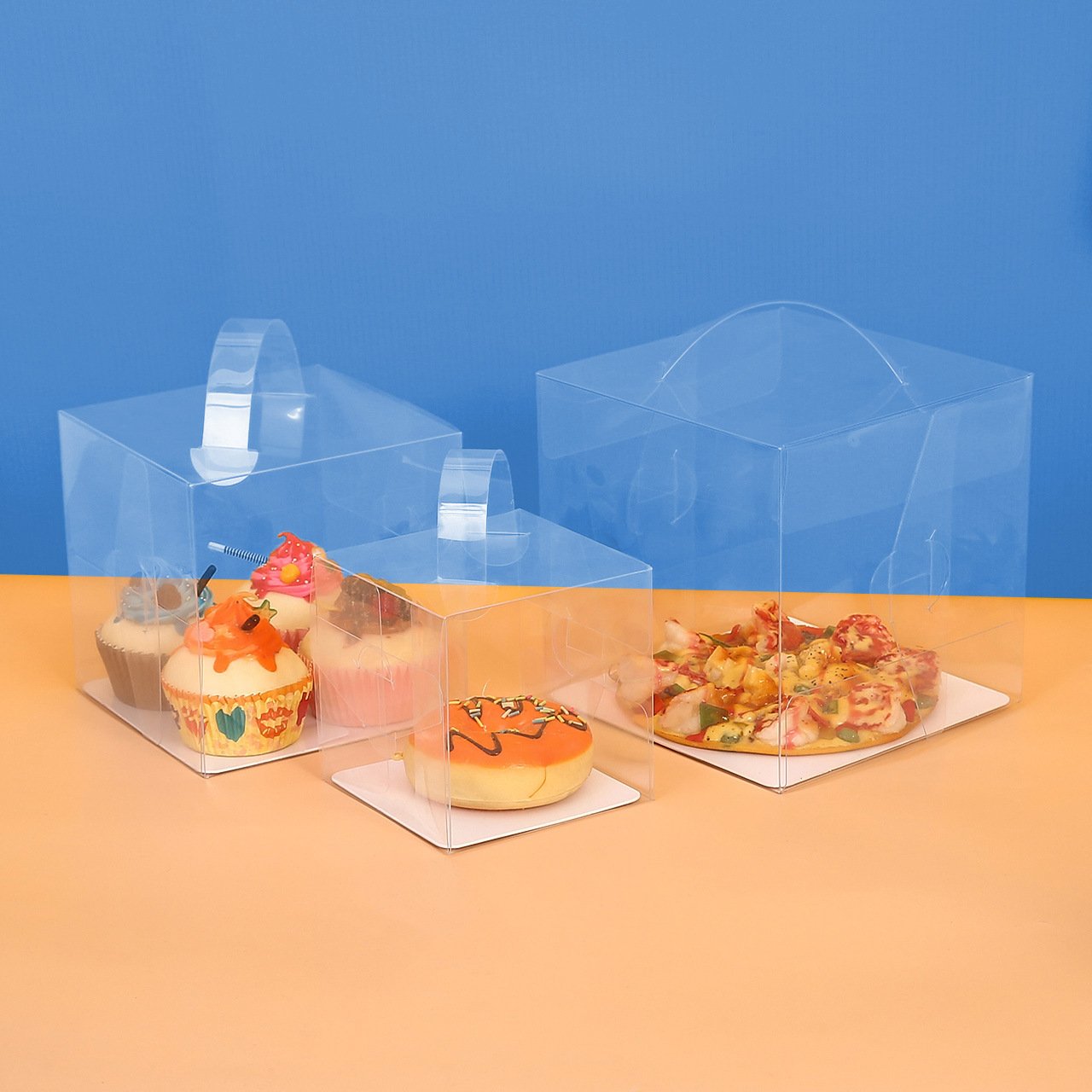 Customizable Luxury Birthday Cake Box Clear Plastic with Foil Tall Wedding Guest Favor Paper Material Wholesale