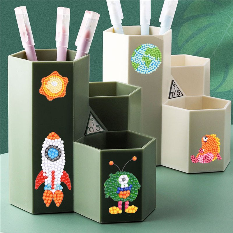 5D Diamond Painting Stickers Sets Cartoon Butterfly Bee Elephant Panda Giraffe Mosaic Stickers DIY Creative Crafts Kids Gift