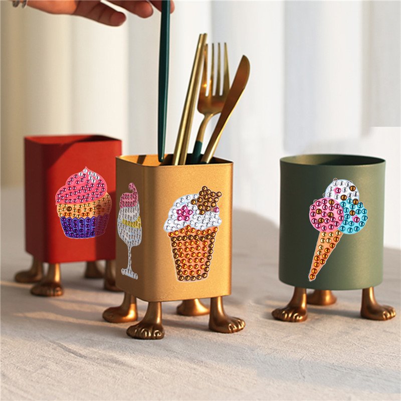 5D Diamond Painting Stickers Sets Cartoon Butterfly Bee Elephant Panda Giraffe Mosaic Stickers DIY Creative Crafts Kids Gift
