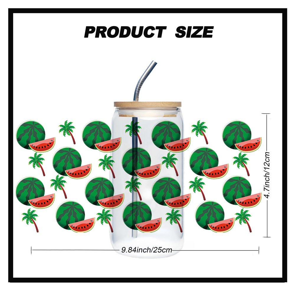 Wholesale 5000+ Design High Quality Printing DTF Sticker Label Waterproof UV DTF Cup Wraps 16oz Transfers