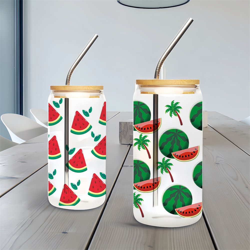 Wholesale 5000+ Design High Quality Printing DTF Sticker Label Waterproof UV DTF Cup Wraps 16oz Transfers