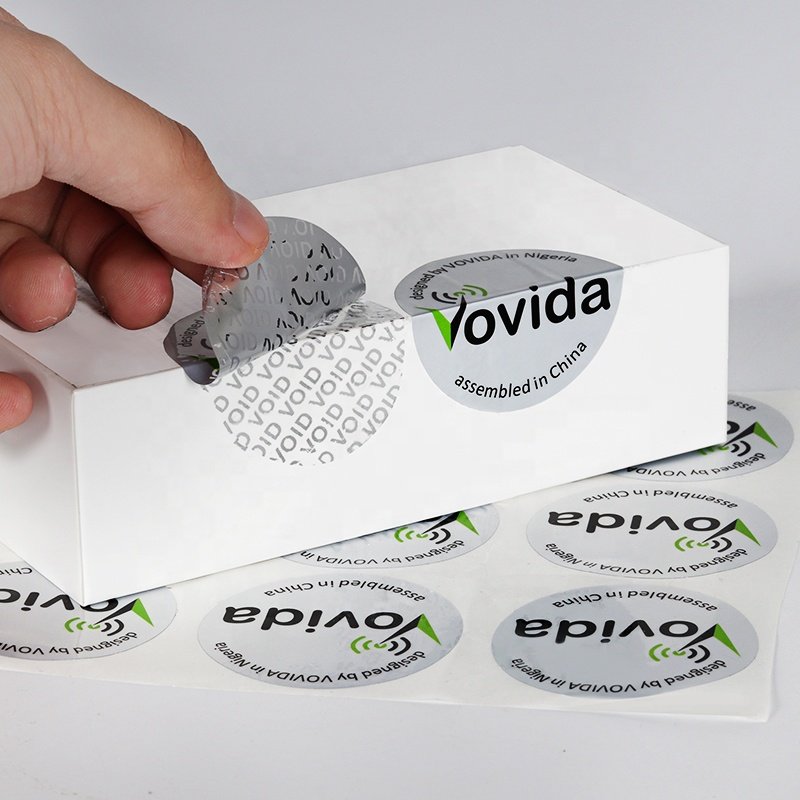 Custom printing self adhesive waterproof label void tamper evident void label warning stickers void sticker label a4