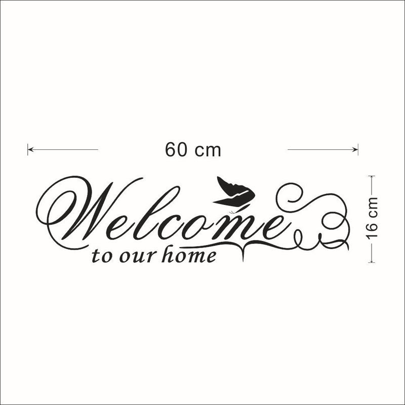 Removable home decor black words cool business vynil wall stickers