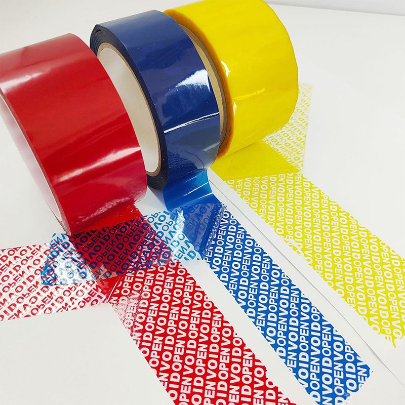 Self Adhesive Void Open Transfer Security Warranty Tamper Evidence Void Open Tape For Packing