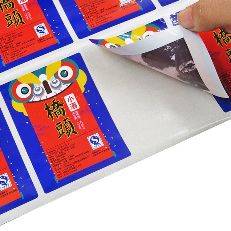 Custom logo paper label sticker printing service 3d, decorative sticker