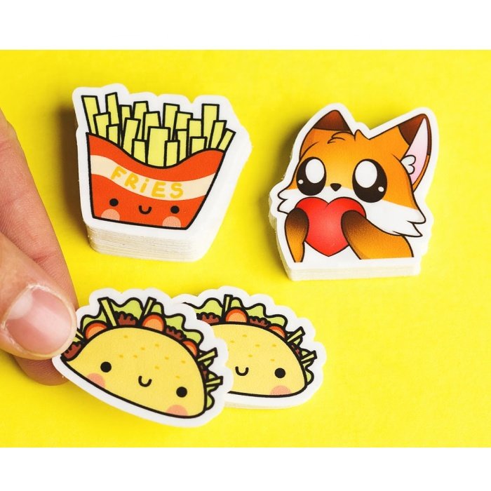 personalized private logo printing water proof vinyl labels individual sheet custom matte self adhesive die cut stickers