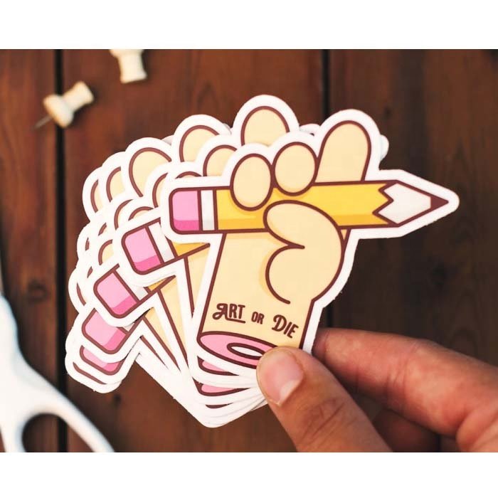 personalized private logo printing water proof vinyl labels individual sheet custom matte self adhesive die cut stickers
