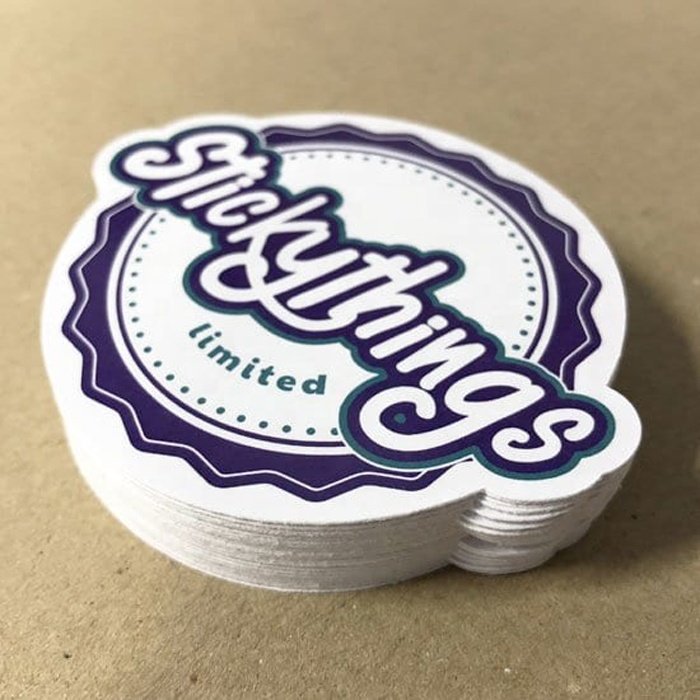 personalized private logo printing water proof vinyl labels individual sheet custom matte self adhesive die cut stickers