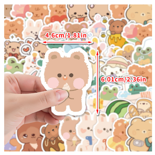 Hot Sale Cheap Custom Design Cartoon Anime Custom Stickers Printing Die Cut Waterproof Sticker For Children