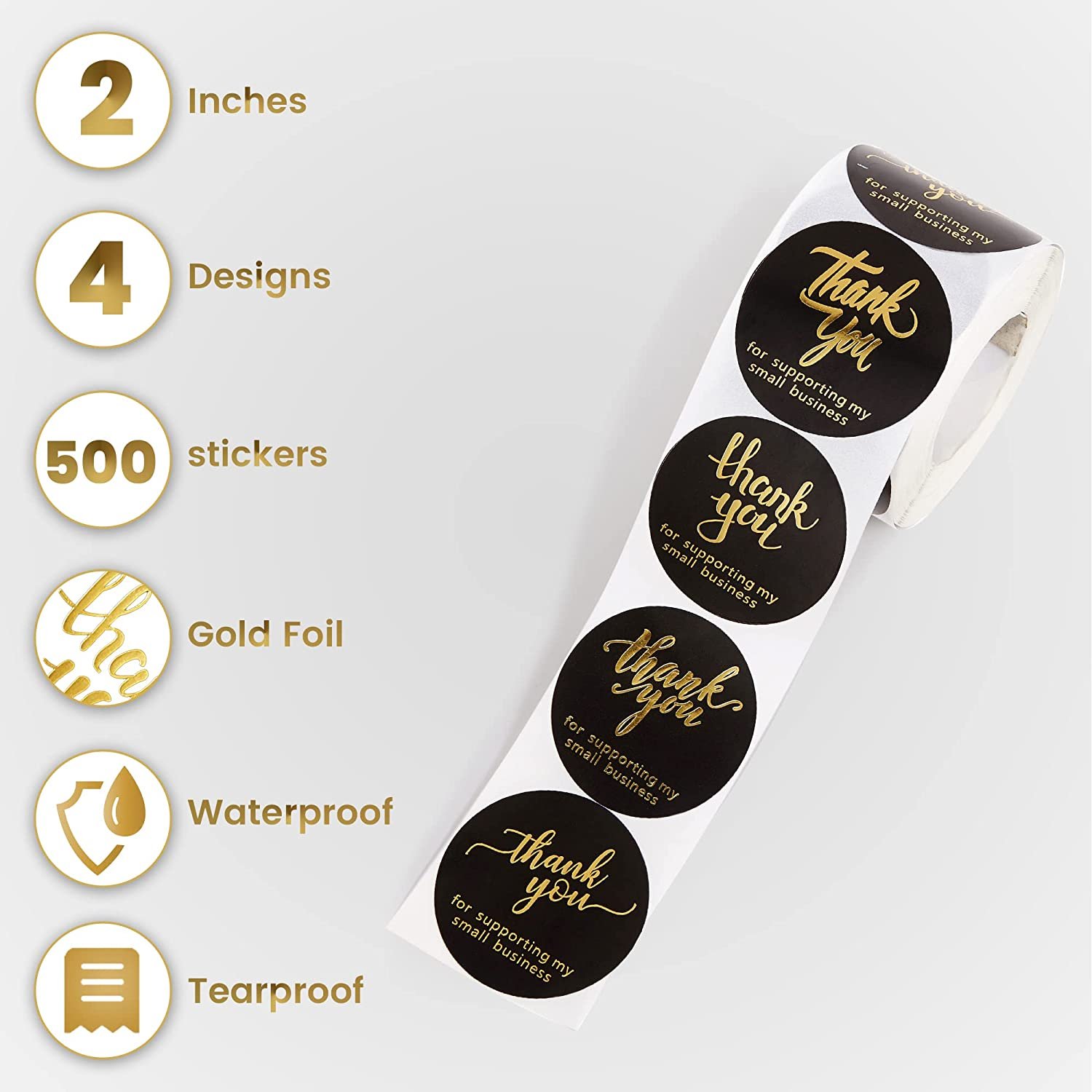 Custom round adhesive waterproof synthetic paper bottle label, roll logo label sticker printing