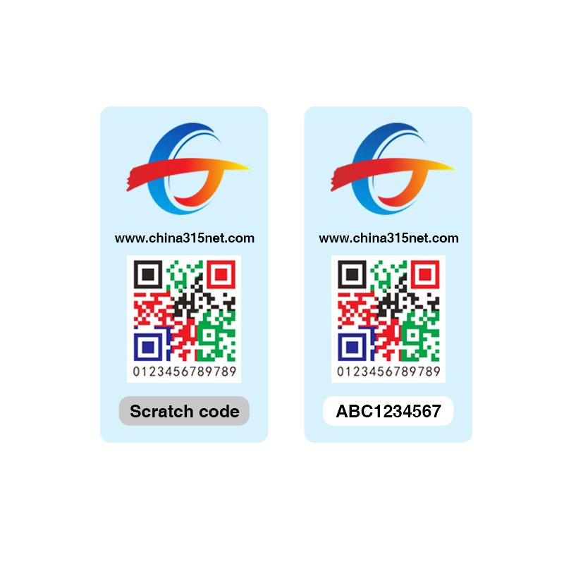 Custom Security Labels Anti-counterfeit Scratch Number Verify 3D Tamper Evident Qr Code Stickers for Brand Product Protection