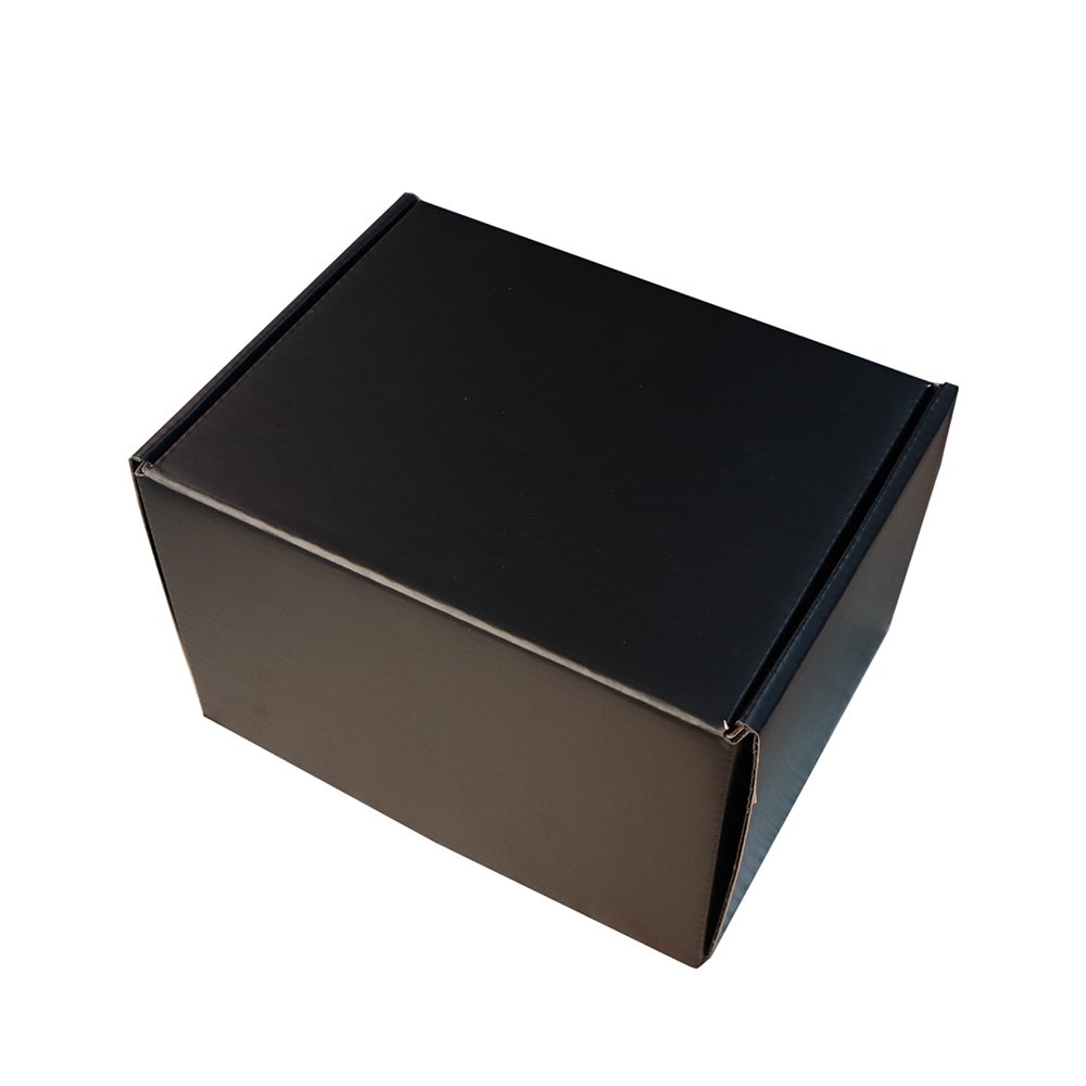 Customized logo Black Mailer Box Roll End Box with Corrugated Insert Cardboard Packaging Shipping Mailing Box