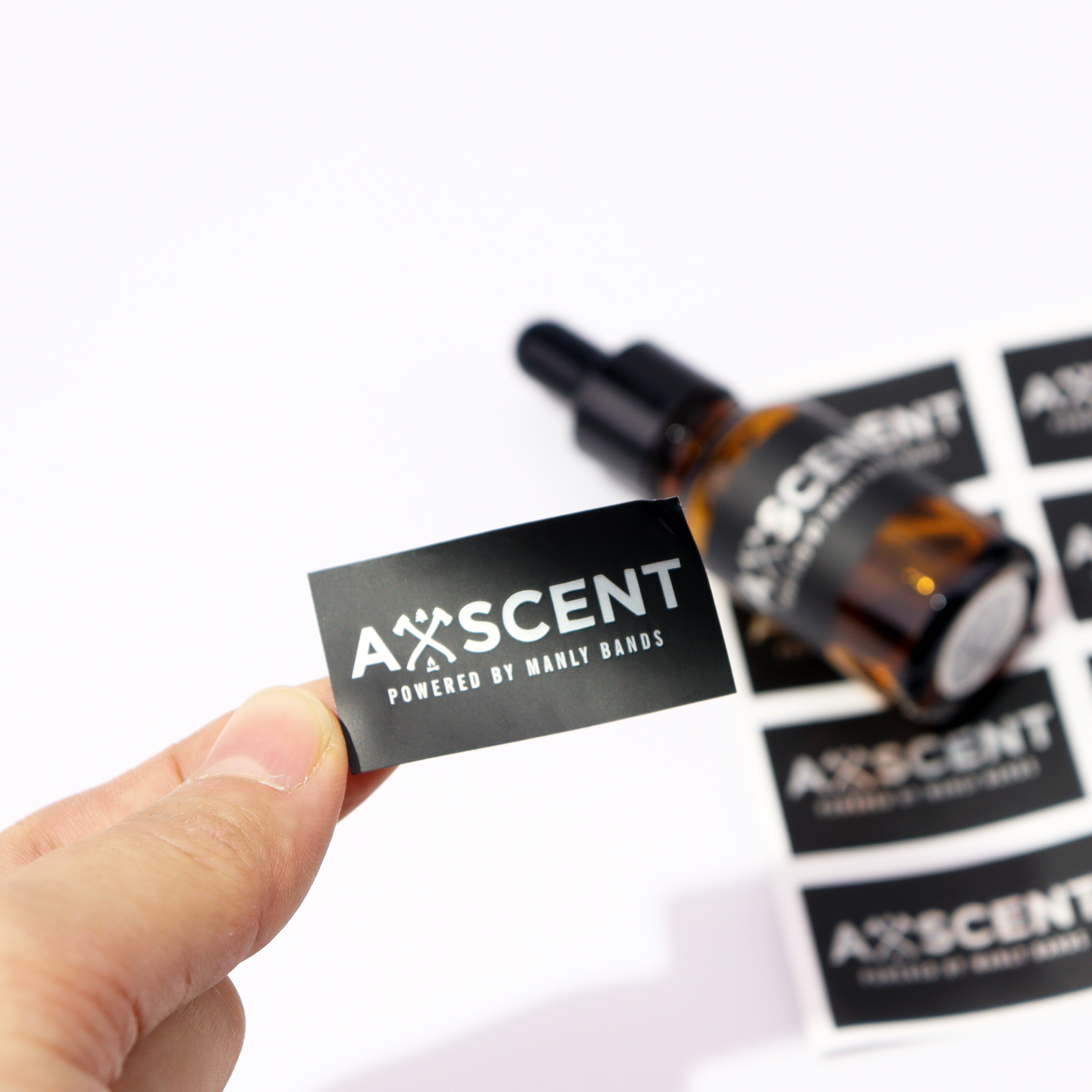Custom Design Logo Waterproof Oilproof Cosmetic Perfume Bottle Gold Foil Vial Sticker 10ml vial labels