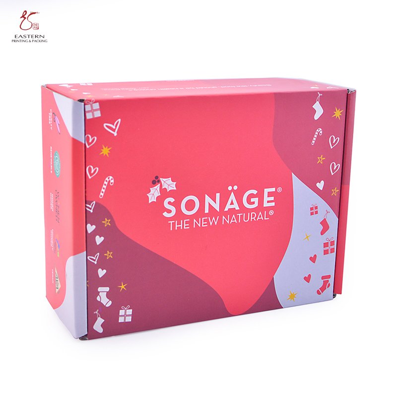 OEM Beauty Make Up Cosmetic Skin Care Gift Package Shipping Mailing Box Tuck Top Paper Packaging