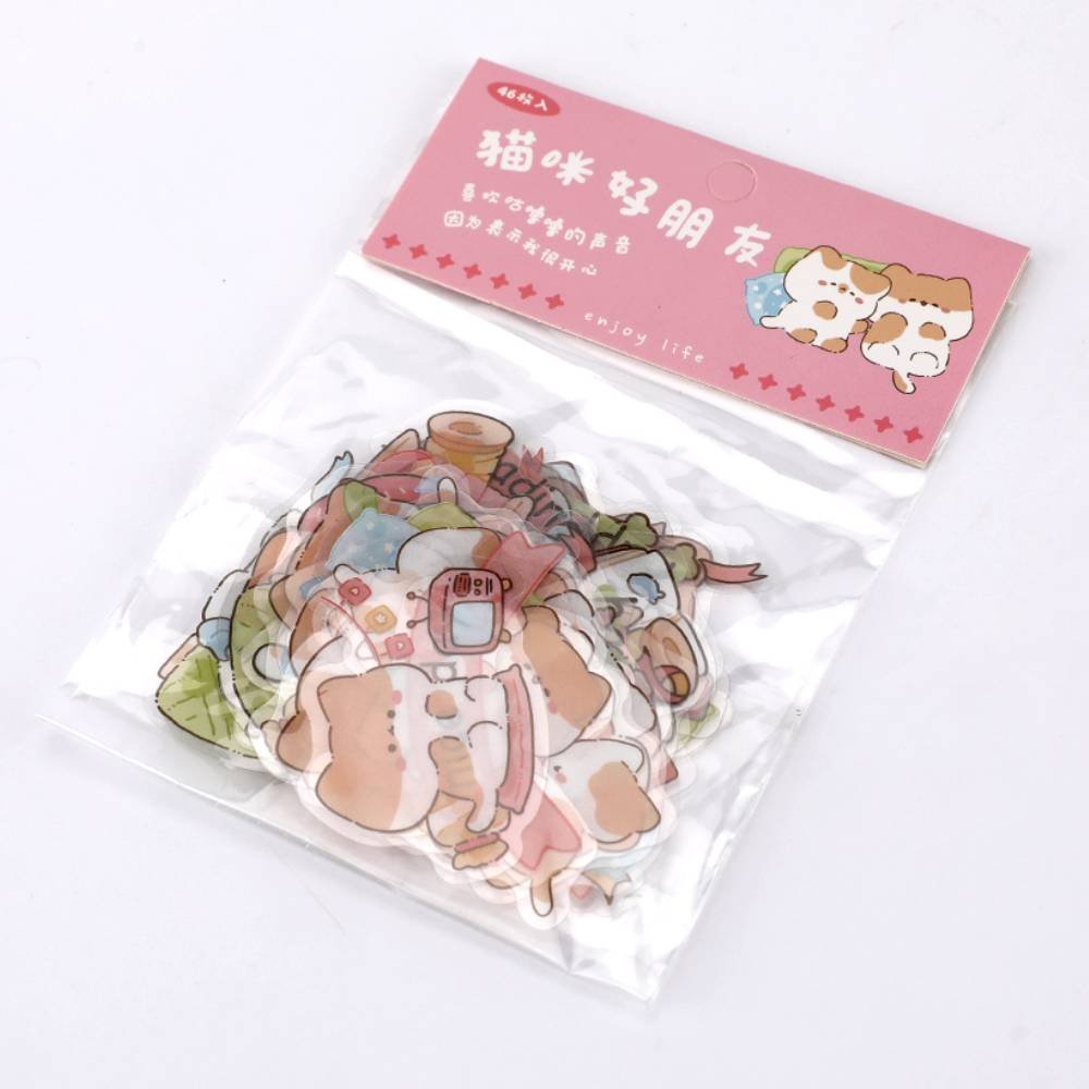 In Stock Cute Stickers For Journal Decorative Stickers For Kids Scrapbooking Stick Diary Stationery Album Animal Stickers